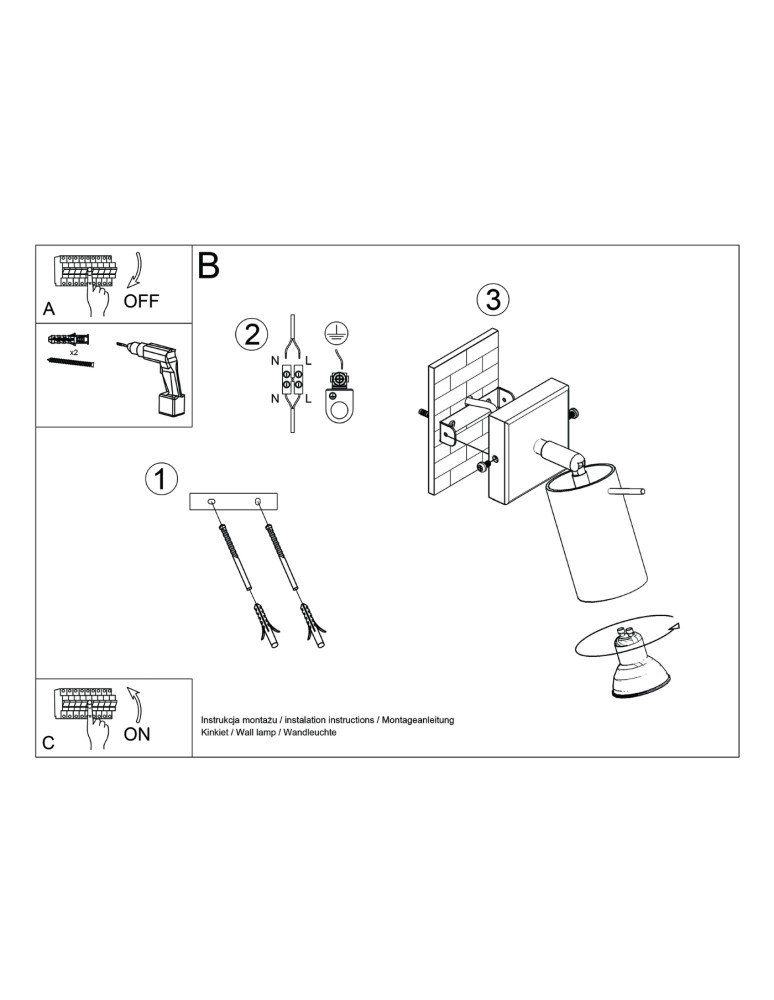 Adjustable wall lamps - Sollux Wall lamp RING ochre red SL.1506 - product kolory-swiatla.pl 8