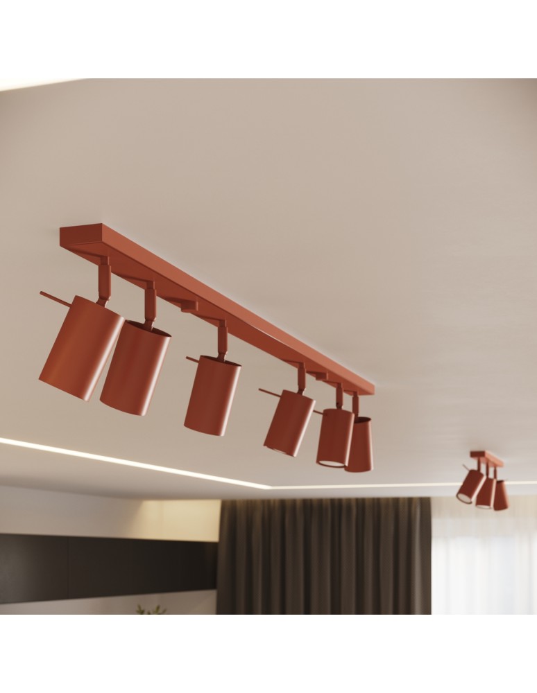 Adjustable wall lamps - Sollux Wall lamp RING ochre red SL.1506 - product kolory-swiatla.pl 11
