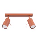 Adjustable ceiling lamps - spots - Sollux Plafond RING 2 ochre red SL.1507 - product 1