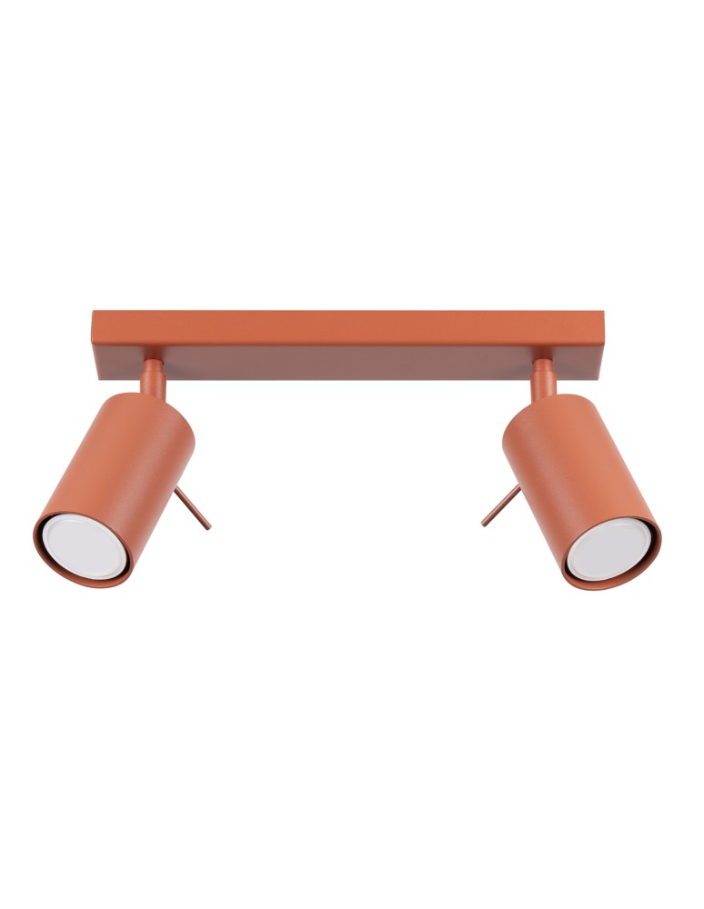 Adjustable ceiling lamps - spots - Sollux Plafond RING 2 ochre red SL.1507 - product kolory-swiatla.pl 1