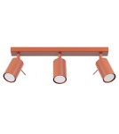 Adjustable ceiling lamps - spots - Sollux Plafond RING 3L ochre red SL.1508 - product 1