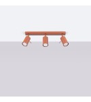 Adjustable ceiling lamps - spots - Sollux Plafond RING 3L ochre red SL.1508 - product 2