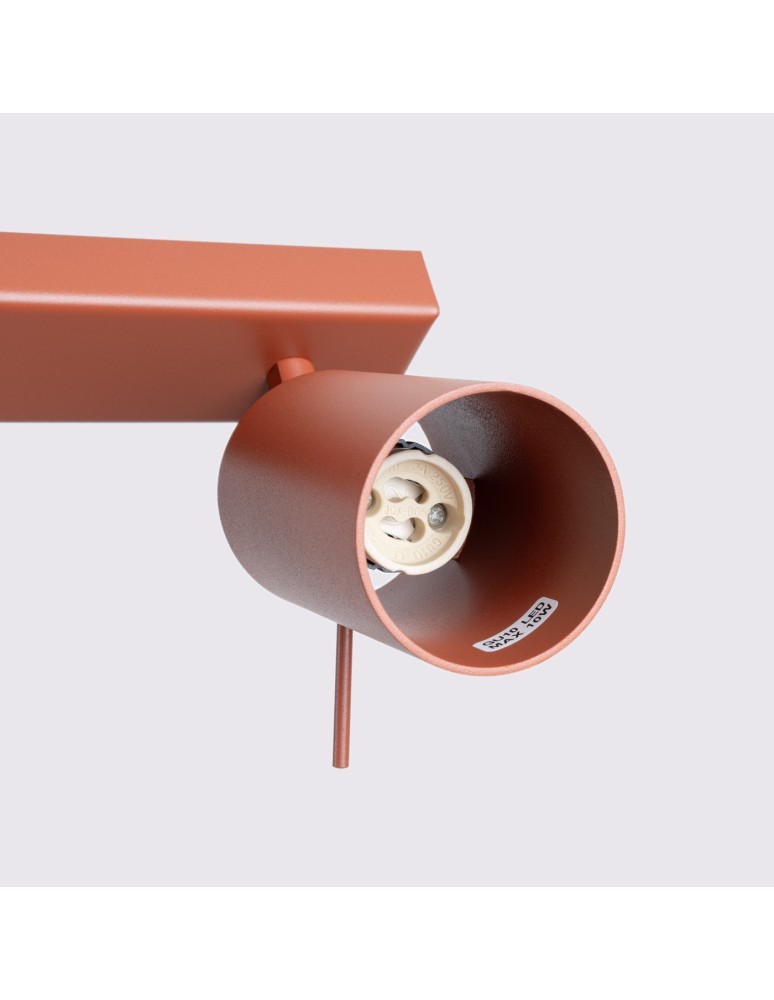 Adjustable ceiling lamps - spots - Sollux Plafond RING 3L ochre red SL.1508 - product kolory-swiatla.pl 5