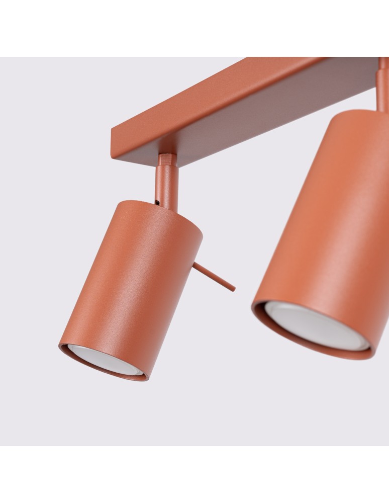 Adjustable ceiling lamps - spots - Sollux Plafond RING 3L ochre red SL.1508 - product kolory-swiatla.pl 7