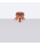 Adjustable ceiling lamps - spots - Sollux Plafond RING 3P ochre red SL.1509 - product 2