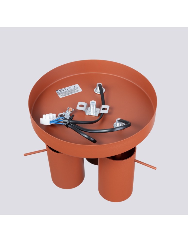 Adjustable ceiling lamps - spots - Sollux Plafond RING 3P ochre red SL.1509 - product kolory-swiatla.pl 4