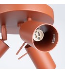 Adjustable ceiling lamps - spots - Sollux Plafond RING 3P ochre red SL.1509 - product 5