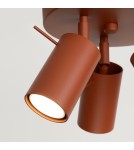 Adjustable ceiling lamps - spots - Sollux Plafond RING 3P ochre red SL.1509 - product 6