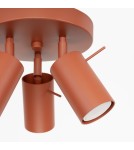 Adjustable ceiling lamps - spots - Sollux Plafond RING 3P ochre red SL.1509 - product 7
