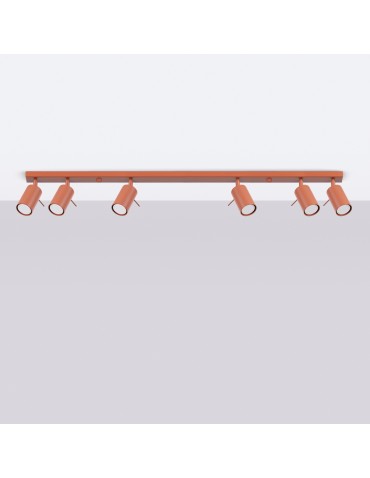 Sollux Plafon RING 6L ochra czerwona SL.1511 - produkt 2