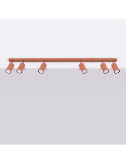 Sollux Plafon RING 6L ochra czerwona SL.1511 - produkt 2