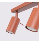 Adjustable ceiling lamps - spots - Sollux Plafond RING 6L ochre red SL.1511 - product 7