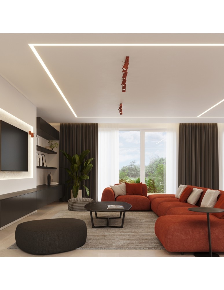 Adjustable ceiling lamps - spots - Sollux Plafond RING 6L ochre red SL.1511 - product kolory-swiatla.pl 11