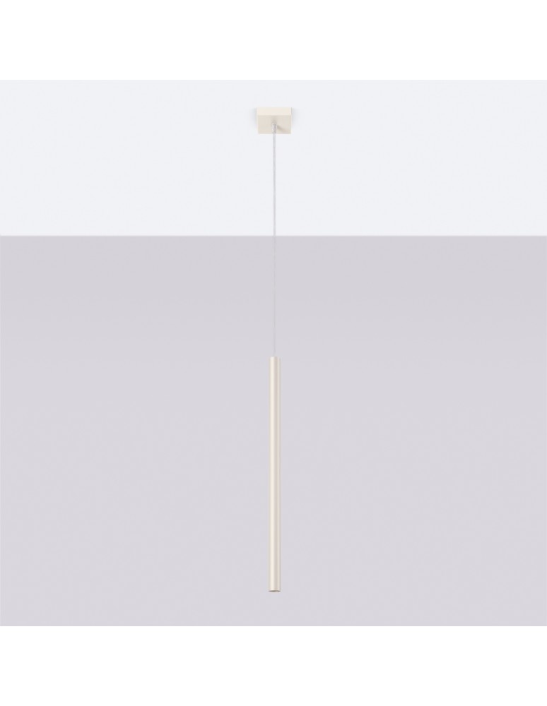 Pendant tube lamps - Sollux PASTELO 1 pendant lamp beige SL.1512 - product kolory-swiatla.pl 2
