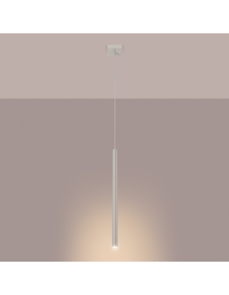 Pendant tube lamps - Sollux PASTELO 1 pendant lamp beige SL.1512 - product kolory-swiatla.pl 3