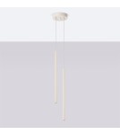 Pendant tube lamps - Sollux PASTELO 2 pendant lamp beige SL.1513 - product 2