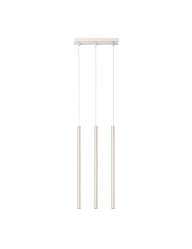Pendant tube lamps - Sollux PASTELO 3 beige pendant lamp SL.1514 - product kolory-swiatla.pl 1