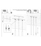 Pendant tube lamps - Sollux PASTELO 3 beige pendant lamp SL.1514 - product 6