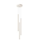 Pendant tube lamps - Sollux PASTELO 3P beige pendant lamp SL.1515 - product 1