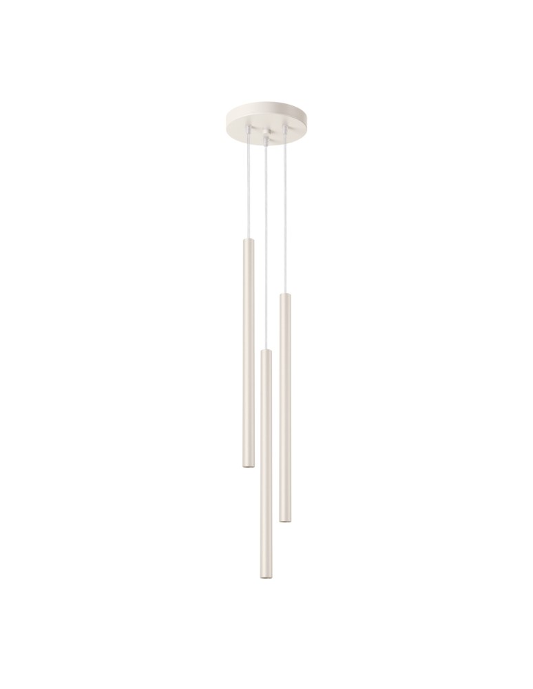 Pendant tube lamps - Sollux PASTELO 3P beige pendant lamp SL.1515 - product kolory-swiatla.pl 1