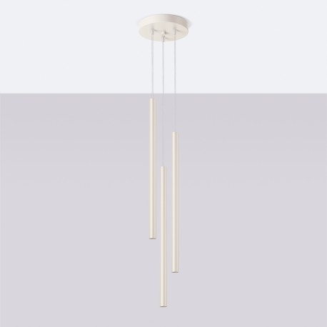Sollux Lampa wisząca PASTELO 3P beżowa SL.1515