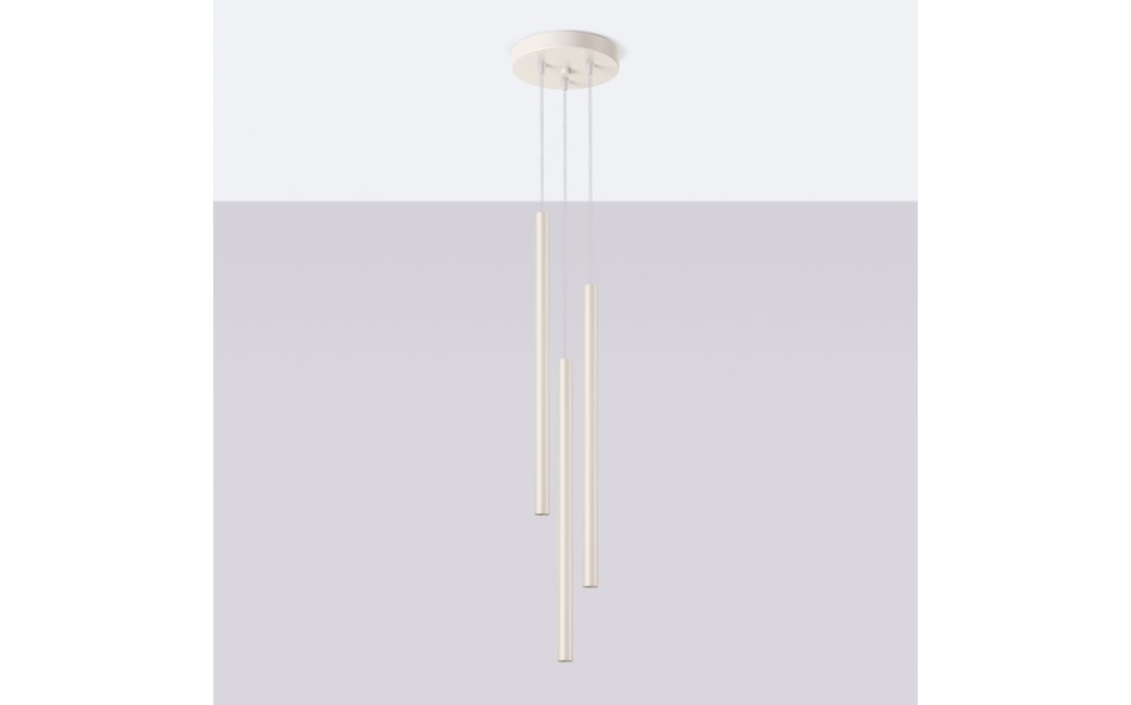 Sollux Lampa wisząca PASTELO 3P beżowa SL.1515