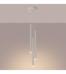 Pendant tube lamps - Sollux PASTELO 3P beige pendant lamp SL.1515 - product 3