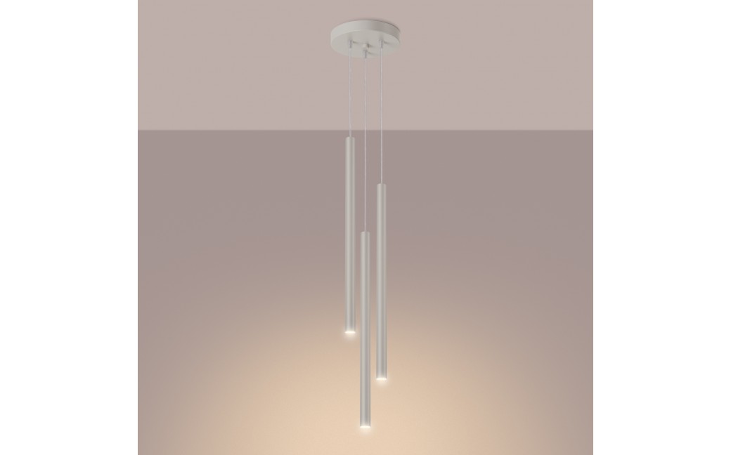 Sollux Lampa wisząca PASTELO 3P beżowa SL.1515