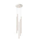 Pendant tube lamps - Sollux PASTELO 5P beige pendant lamp SL.1516 - product 1