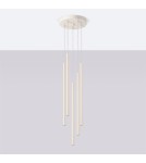 Pendant tube lamps - Sollux PASTELO 5P beige pendant lamp SL.1516 - product 2