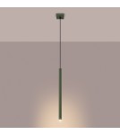 Pendant tube lamps - Sollux PASTELO 1 hanging lamp green olive SL.1518 - product 3