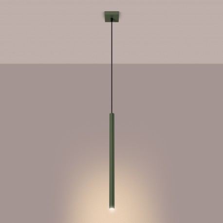 Sollux Lampa wisząca PASTELO 1 zielona oliwka SL.1518