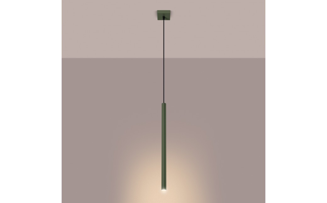 Sollux Lampa wisząca PASTELO 1 zielona oliwka SL.1518