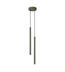 Pendant tube lamps - Sollux PASTELO 2 hanging lamp green olive SL.1519 - product 1