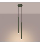 Pendant tube lamps - Sollux PASTELO 2 hanging lamp green olive SL.1519 - product 3