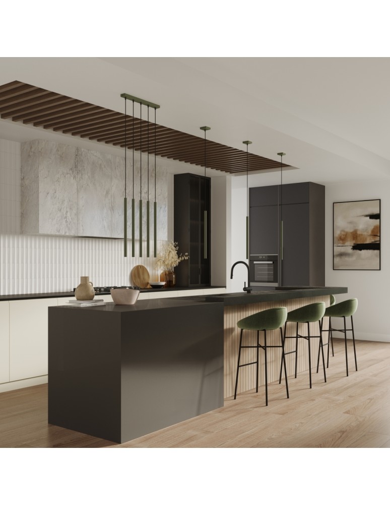 Pendant tube lamps - Sollux Pendant lamp PASTELO 3P green olive SL.1521 - product kolory-swiatla.pl 8