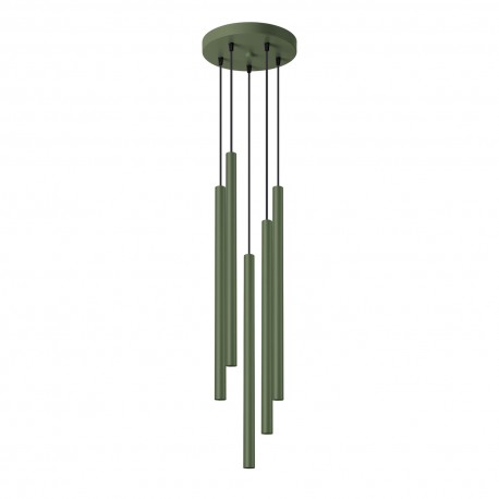 Sollux Lampa wisząca PASTELO 5P zielona oliwka SL.1522