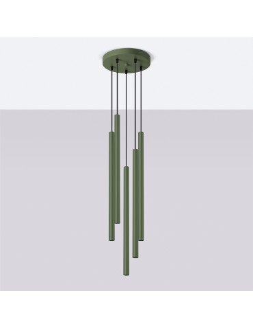 Sollux Pendant lamp PASTELO 5P green olive SL.1522 - product 2