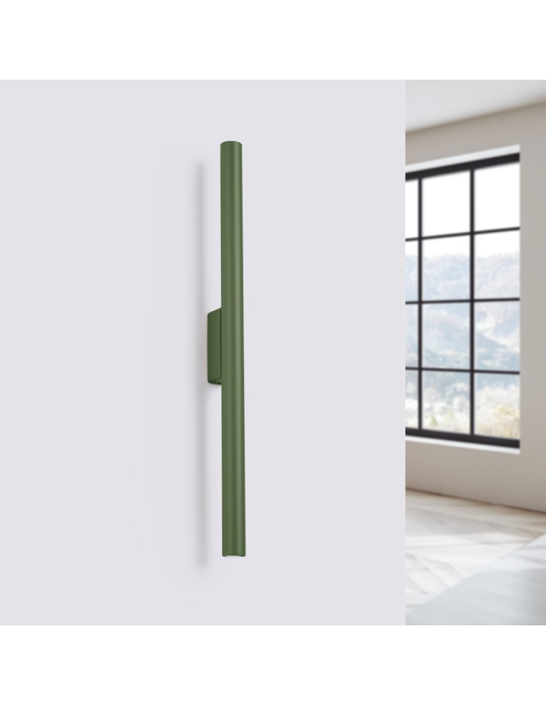 Tube wall lamps - Sollux Wall lamp PASTELO 2 olive green SL.1523 - product kolory-swiatla.pl 2