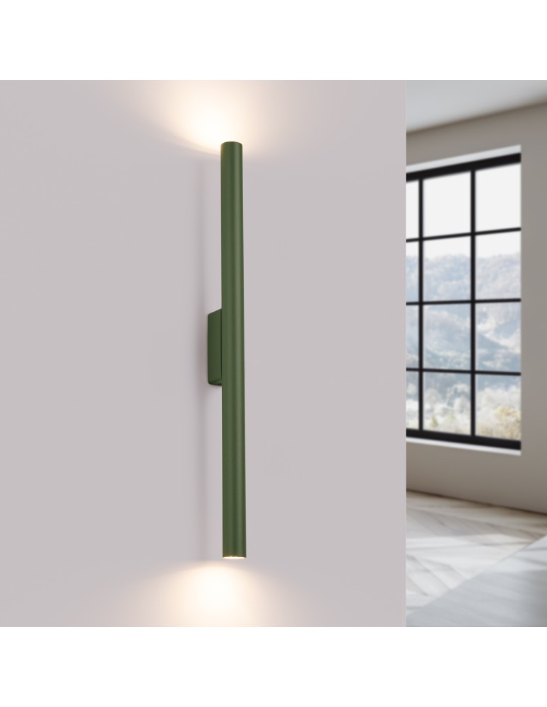 Tube wall lamps - Sollux Wall lamp PASTELO 2 olive green SL.1523 - product kolory-swiatla.pl 3