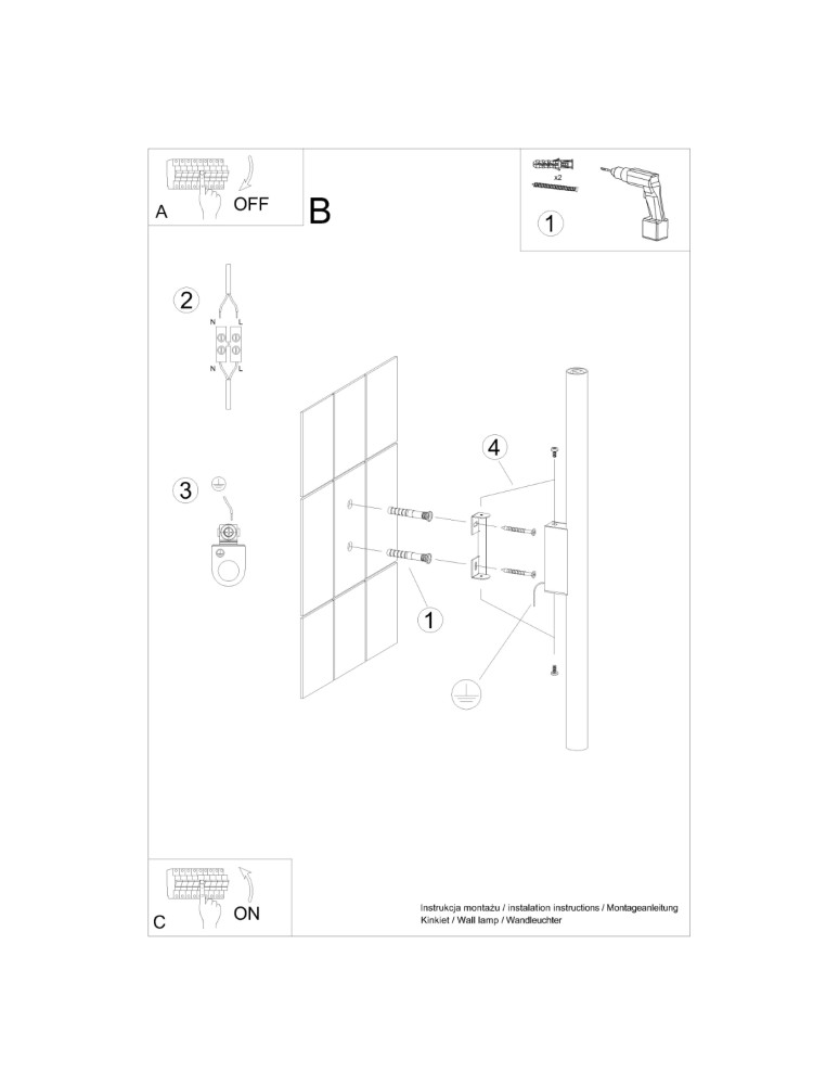 Tube wall lamps - Sollux Wall lamp PASTELO 2 olive green SL.1523 - product kolory-swiatla.pl 5