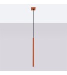 Pendant tube lamps - Sollux PASTELO 1 ochre red pendant lamp SL.1524 - product 2