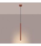 Pendant tube lamps - Sollux PASTELO 1 ochre red pendant lamp SL.1524 - product 3
