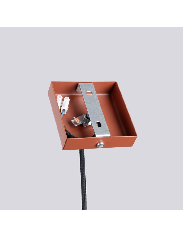 Pendant tube lamps - Sollux PASTELO 1 ochre red pendant lamp SL.1524 - product kolory-swiatla.pl 5