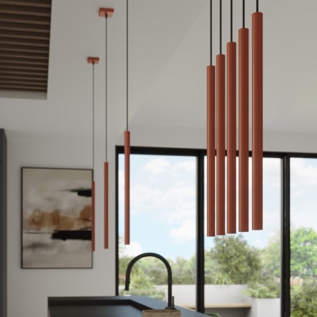 Sollux Lampa wisząca PASTELO 1 ochra czerwona SL.1524