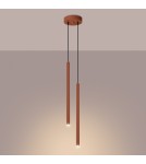 Pendant tube lamps - Sollux PASTELO 2 ochre red pendant lamp SL.1525 - product 3
