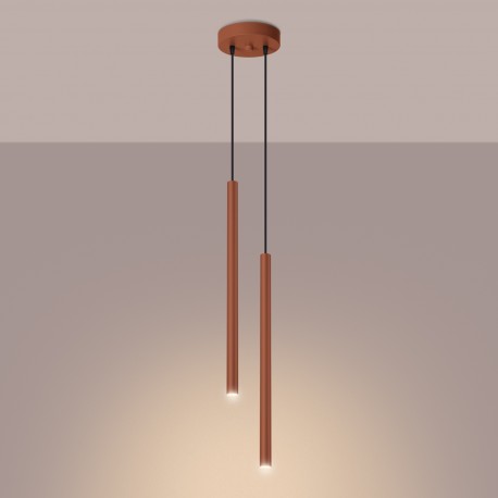 Sollux Lampa wisząca PASTELO 2 ochra czerwona SL.1525