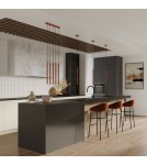 Pendant tube lamps - Sollux PASTELO 3 ochre red pendant lamp SL.1526 - product 8