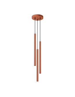 Sollux PASTELO 3P ochre red pendant lamp SL.1527