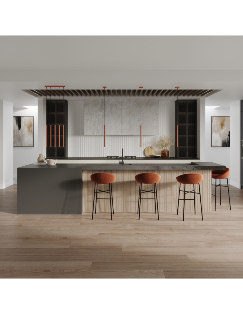 Pendant tube lamps - Sollux PASTELO 3P ochre red pendant lamp SL.1527 - product kolory-swiatla.pl 7